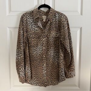 Chico's Animal Print Blouse